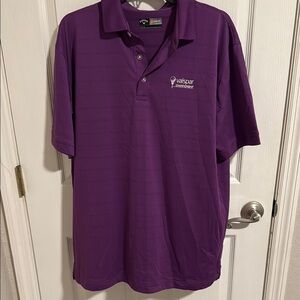 Callaway Purple Valspar Logo Golf Polo
